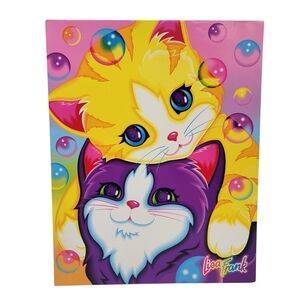 Lisa Frank Rare Bubble Kittens 3 Ring 2 Pocket Folder Vtg Stuart Hall